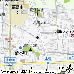 株式会社田中不動産　八女店周辺の地図