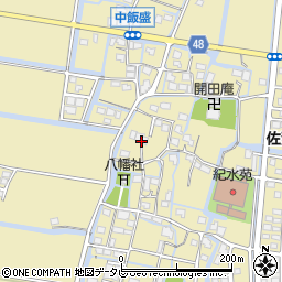 佐賀県佐賀市東与賀町大字飯盛1004周辺の地図