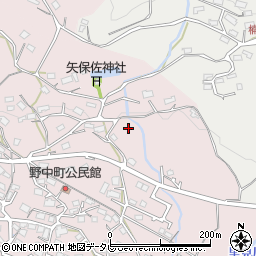 長崎県佐世保市野中町周辺の地図