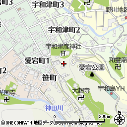 愛媛県宇和島市大超寺奥21周辺の地図