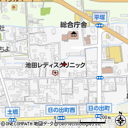 福岡県八女市本村北平塚周辺の地図