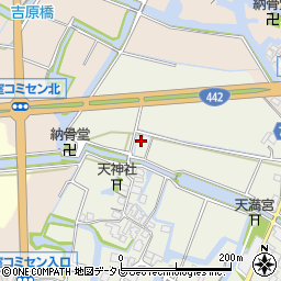 福岡県大川市中木室271周辺の地図