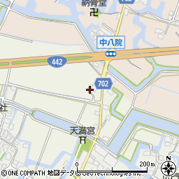福岡県大川市中木室176周辺の地図