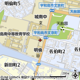 愛媛県宇和島市文京町4-1周辺の地図