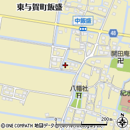 佐賀県佐賀市東与賀町大字飯盛393周辺の地図