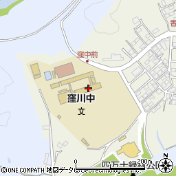 四万十町立窪川中学校周辺の地図