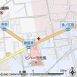福岡県八女市平田608周辺の地図