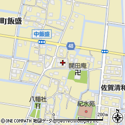 佐賀県佐賀市東与賀町大字飯盛355周辺の地図