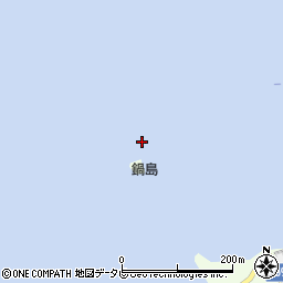 鍋島周辺の地図