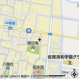 佐賀県佐賀市東与賀町大字飯盛344周辺の地図