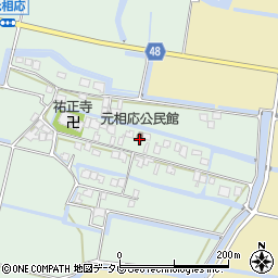 元相応公民館周辺の地図