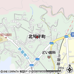 高知県高岡郡四万十町北琴平町周辺の地図