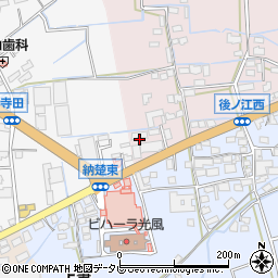 福岡県八女市平田608-2周辺の地図