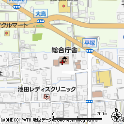 福岡県八女総合庁舎八女県土整備事務所　総務課会計係周辺の地図