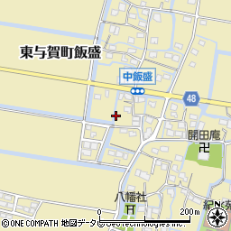 佐賀県佐賀市東与賀町大字飯盛374周辺の地図