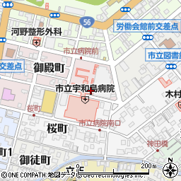 ローソン市立宇和島病院店周辺の地図