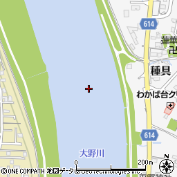 大野川周辺の地図