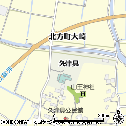 佐賀県武雄市久津具周辺の地図