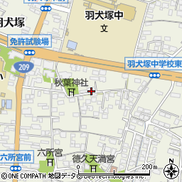福岡県筑後市羽犬塚4-3周辺の地図