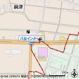福岡トヨペット八女インター店周辺の地図