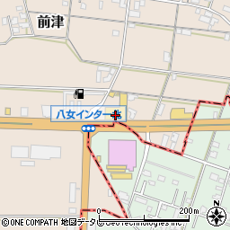福岡トヨペット八女インター店周辺の地図