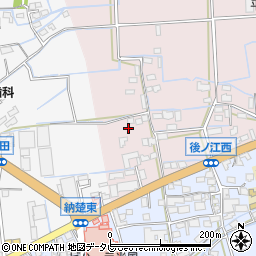 福岡県八女市平田595周辺の地図
