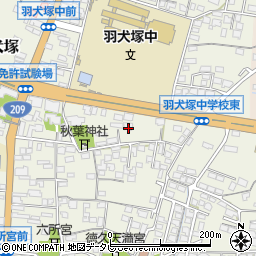 福岡県筑後市羽犬塚4-7周辺の地図
