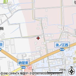 福岡県八女市平田595-2周辺の地図