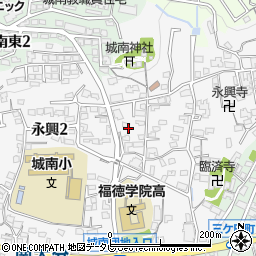 大分県大分市永興1丁目12周辺の地図