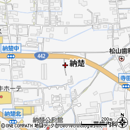 福岡県八女市納楚周辺の地図