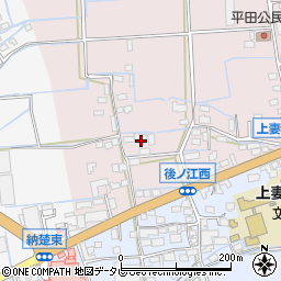 福岡県八女市平田590周辺の地図