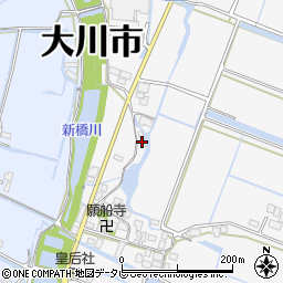福岡県大川市酒見1619-1周辺の地図