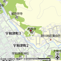 龍華山等覚寺周辺の地図