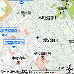 二宮豆萠店周辺の地図
