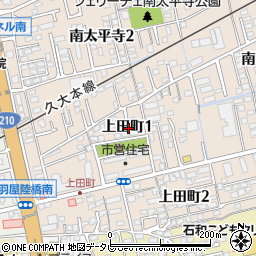 〒870-0886 大分県大分市上田町の地図
