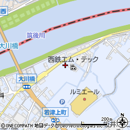 西鉄エム・テック株式会社　大川工場周辺の地図
