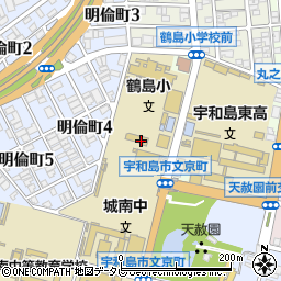 愛媛県宇和島市文京町2-2周辺の地図