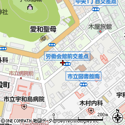 宇和島自動車労働組合周辺の地図