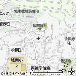 大分県大分市永興1丁目11周辺の地図