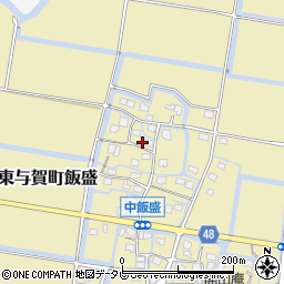 佐賀県佐賀市東与賀町大字飯盛152周辺の地図