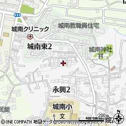 大分県大分市永興2丁目10周辺の地図