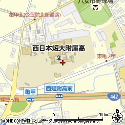西日本短期大学附属高等学校周辺の地図