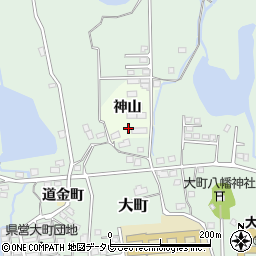 佐賀県大町町（杵島郡）神山周辺の地図