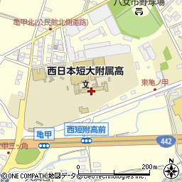 西日本短期大学附属高等学校周辺の地図