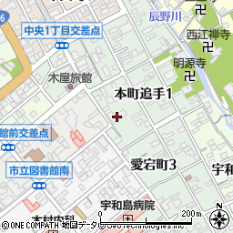 ＮＨＫ　松山放送局　ＮＨＫ宇和島支局周辺の地図