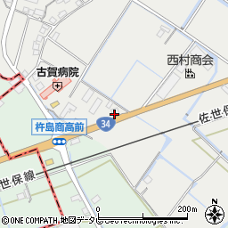 コバック佐賀江北店周辺の地図