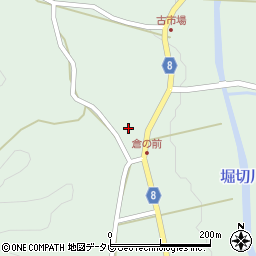 愛媛県北宇和郡松野町富岡343周辺の地図