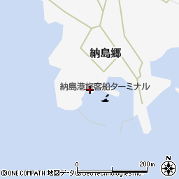 納島港旅客船ターミナル（小値賀町）周辺の地図