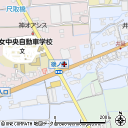 福岡県八女市平田17-1周辺の地図
