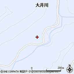高知県高岡郡四万十町大井川157周辺の地図